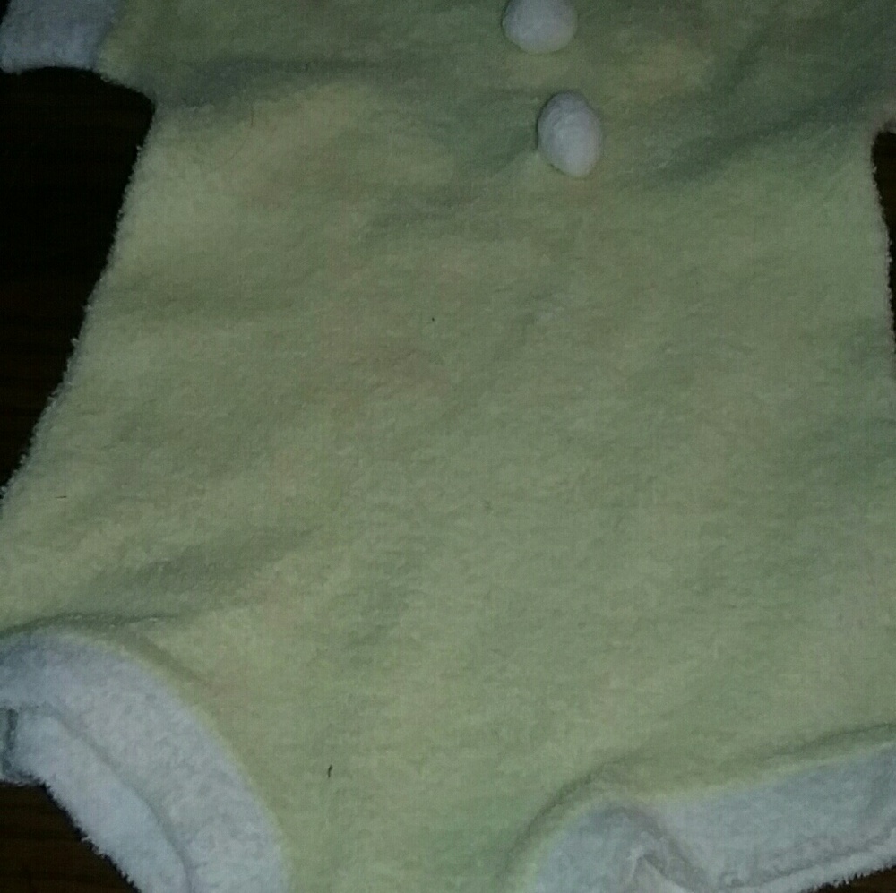 Vintage Yellow Newborn snap Onsie